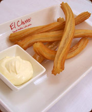 Churros con queso